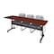 Kobe Rectangle FlipTop Table, 84" W, 29" H, Laminate Top, Cherry MKFTM8424CH44GY - alternate 1